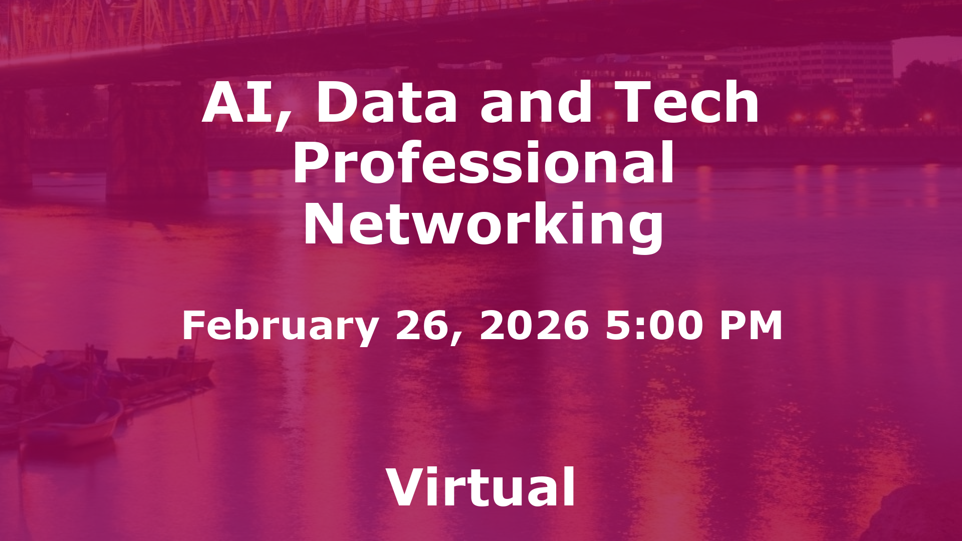 AI, Data and Tech Professional Networking event image